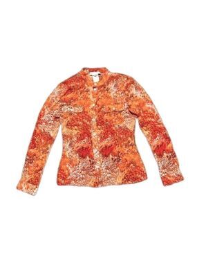 CELINE vintage silk button down blouse. Made in France. Size 38